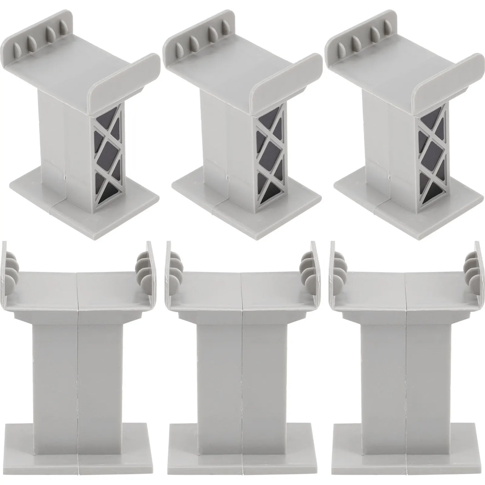 6Pcs Train Track Bridge Supports Pier Risers Compatible Wooden Railways Kids Hands-on Play Accessories
6Pcs Train Track Bridge Supports Pier Risers Compatible Wooden Railways Kids Hands-on Play Accessories
