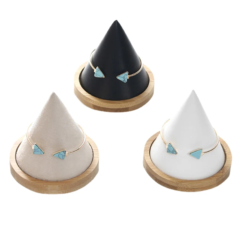 Creative Wood Cone Bracelet Display Stand Jewellery Props Ring Bangle Anklet Chain Necklace Jewelry Storage Rack Holder
Creative Wood Cone Bracelet Display Stand Jewellery Props Ring Bangle Anklet Chain Necklace Jewelry Storage Rack Holder