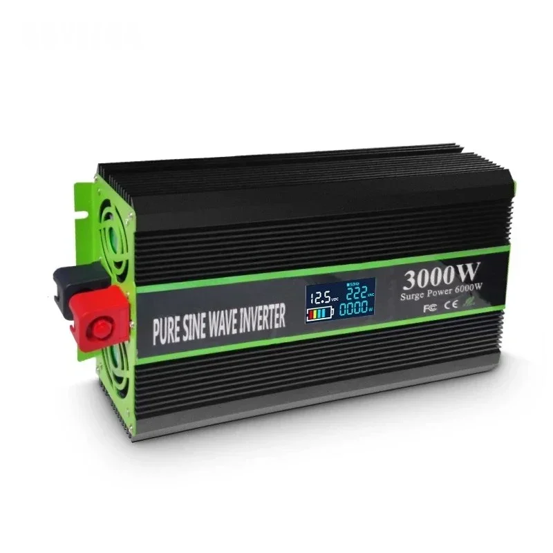 Dc to Ac Power Solar Inverter 24V 220V EU Socket Converter 3000W Pure Sine Wave Inverter With LCD Display
Dc to Ac Power Solar Inverter 24V 220V EU Socket Converter 3000W Pure Sine Wave Inverter With LCD Display