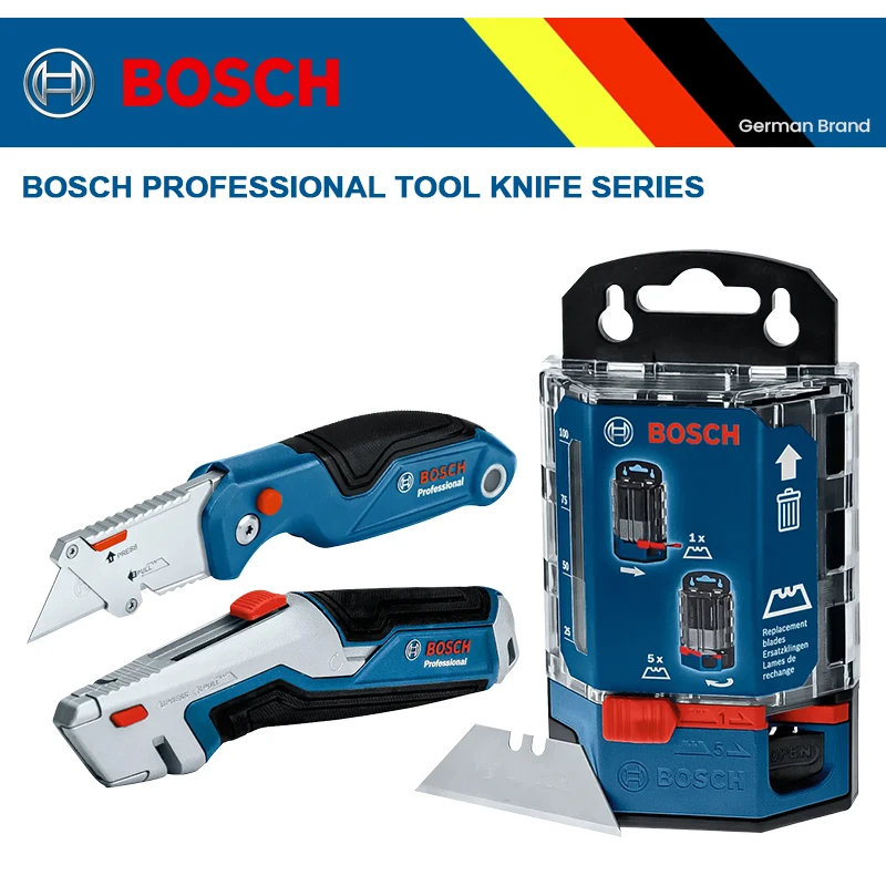 BOSCH Folding Knife SK5 Heavy-duty Folding Utility Knife Carbon Steel Portable Anti Slip Handle Multifunctional Cutting Tool
BOSCH Folding Knife SK5 Heavy-duty Folding Utility Knife Carbon Steel Portable Anti Slip Handle Multifunctional Cutting Tool