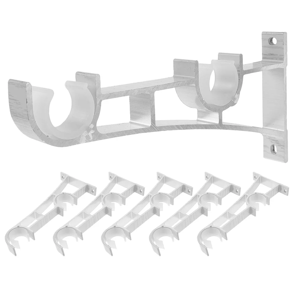 6PCS Curtain Brackets Heavy Duty Aluminum Double Layer Wall Mount Side Top Double Curtain Rod Adhesive Bracket Installation
6PCS Curtain Brackets Heavy Duty Aluminum Double Layer Wall Mount Side Top Double Curtain Rod Adhesive Bracket Installation