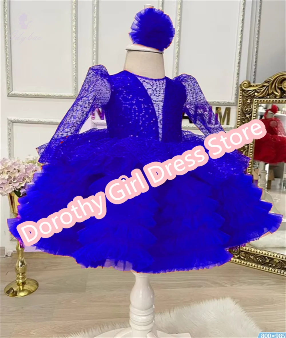 Royal Blue Luxury Girl Prom Dress Sequins Long Sleeves Birthday Party Beauty Pageant Wedding Princess Communion Dress
Royal Blue Luxury Girl Prom Dress Sequins Long Sleeves Birthday Party Beauty Pageant Wedding Princess Communion Dress