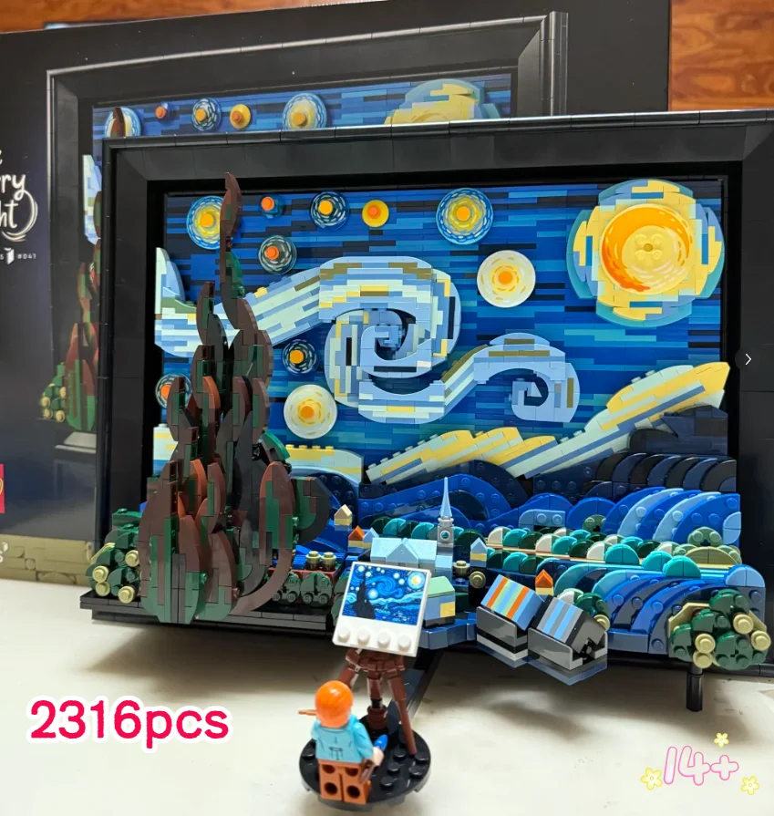 2026 new Vincent van Gogh 21333 The Starry Night Art Painting Building Blocks Bricks Model Toy Gift 2316PCS With Figures
2026 new Vincent van Gogh 21333 The Starry Night Art Painting Building Blocks Bricks Model Toy Gift 2316PCS With Figures