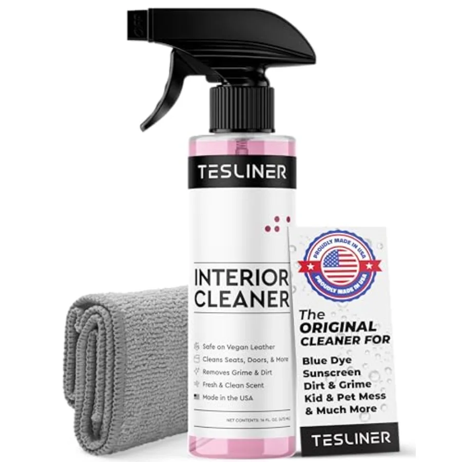 Seat Cleaner and Stain Remover, Interior Cleaner for Black and White Vegan Leather, Interior Cleaning Products Model Y Juniper
Seat Cleaner and Stain Remover, Interior Cleaner for Black and White Vegan Leather, Interior Cleaning Products Model Y Juniper