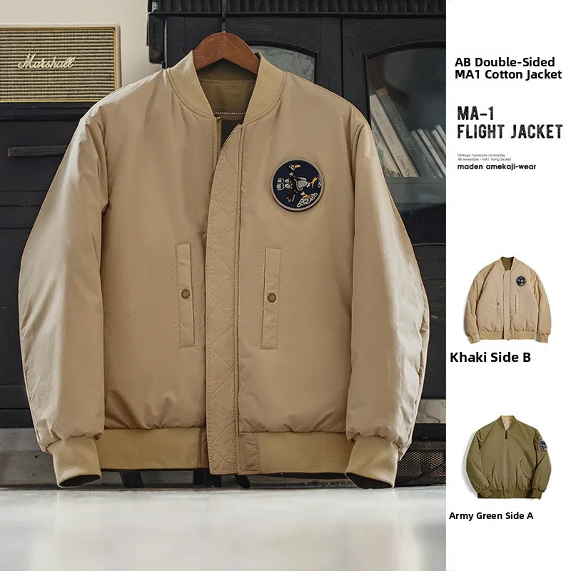 Maden Double-Sided American Retro MA Pilot Jaet Cotton Baseball orm Top Outerwear Polyester Fiber Thin Model Zipper Cl...
Maden Double-Sided American Retro MA Pilot Jaet Cotton Baseball orm Top Outerwear Polyester Fiber Thin Model Zipper Cl...