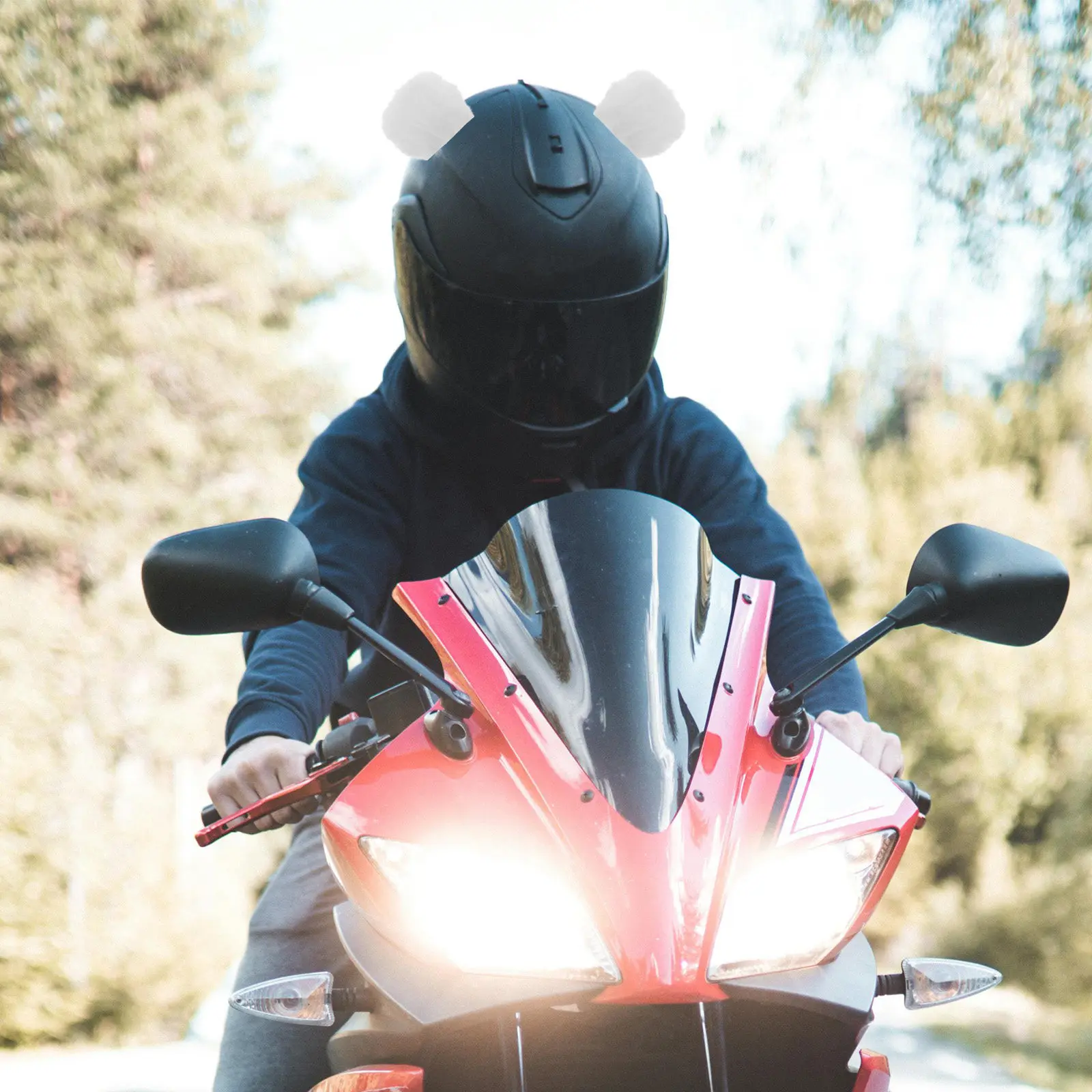 1 Pair Bear Ear Decoration Cute Detachable Motorcycle Accessories Rider Unique Ornament Motorcycle Accessories
1 Pair Bear Ear Decoration Cute Detachable Motorcycle Accessories Rider Unique Ornament Motorcycle Accessories