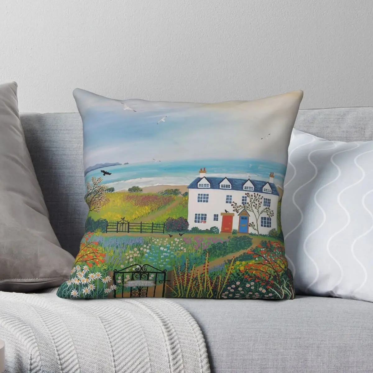 Beach View Cottages Pillowcase Polyester Linen Velvet Printed Zip Decor Pillow Case Bed Cushion Cover 18"
Beach View Cottages Pillowcase Polyester Linen Velvet Printed Zip Decor Pillow Case Bed Cushion Cover 18"