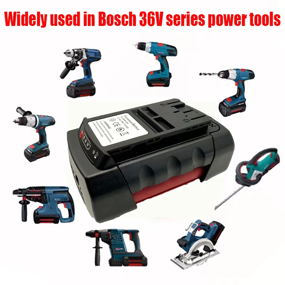2026High-capacity 36V Lithium-ion Battery For Bosch BAT810 BAT836 BAT840 GBH36V-Li Power Tools Replacement Accessories Batteries
2026High-capacity 36V Lithium-ion Battery For Bosch BAT810 BAT836 BAT840 GBH36V-Li Power Tools Replacement Accessories Batteries