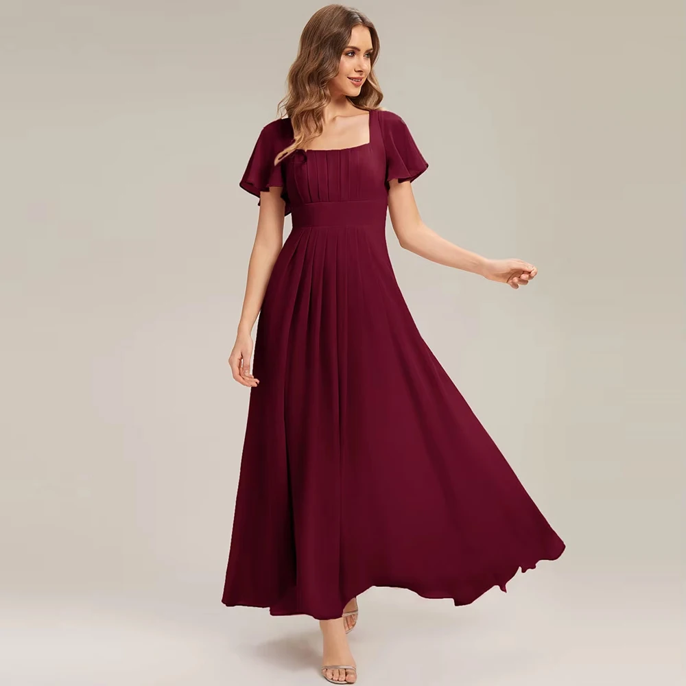 BAZIIINGAAA Party Dress A Short Sleeve Ruffle Backless Ruched A-Line Floor Length Bridesmaid Dresses Evening dress
BAZIIINGAAA Party Dress A Short Sleeve Ruffle Backless Ruched A-Line Floor Length Bridesmaid Dresses Evening dress