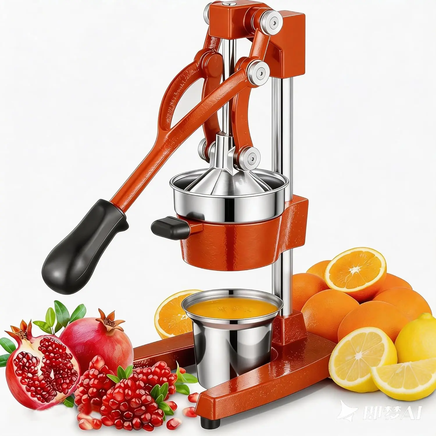 Heavy Duty Cast Iron Manual Citrus Juicer, Stainless Steel Cup, Orange Lemon Lime Press
Heavy Duty Cast Iron Manual Citrus Juicer, Stainless Steel Cup, Orange Lemon Lime Press