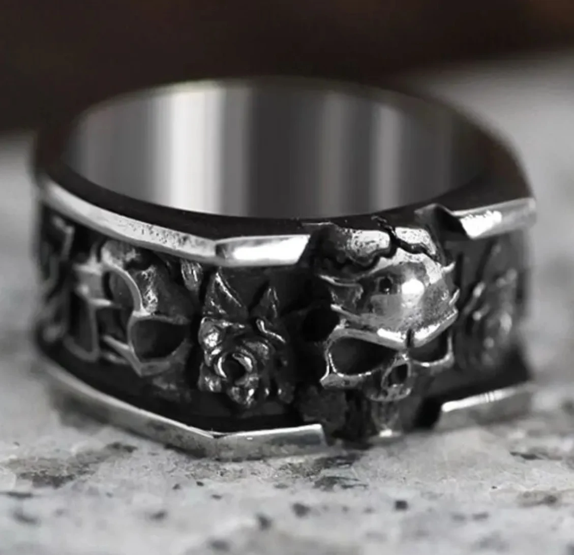 Punk Vintage Skull Men Rings Stainless Steel Gothic Cool Stuff Fashion Jewelry Accessories For Women Halloween Gift Wholesale
Punk Vintage Skull Men Rings Stainless Steel Gothic Cool Stuff Fashion Jewelry Accessories For Women Halloween Gift Wholesale