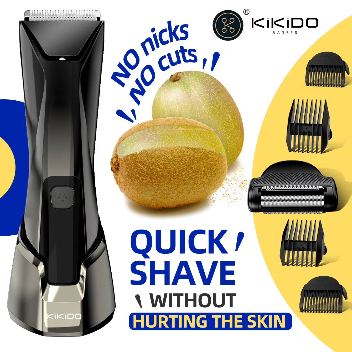 KikiDo Professional Hair Clipper Men Body Groomer Electric Beard TrimmerNo Nicks Sensitive Skin Shaver Rechargeable Grooming Kit
KikiDo Professional Hair Clipper Men Body Groomer Electric Beard TrimmerNo Nicks Sensitive Skin Shaver Rechargeable Grooming Kit