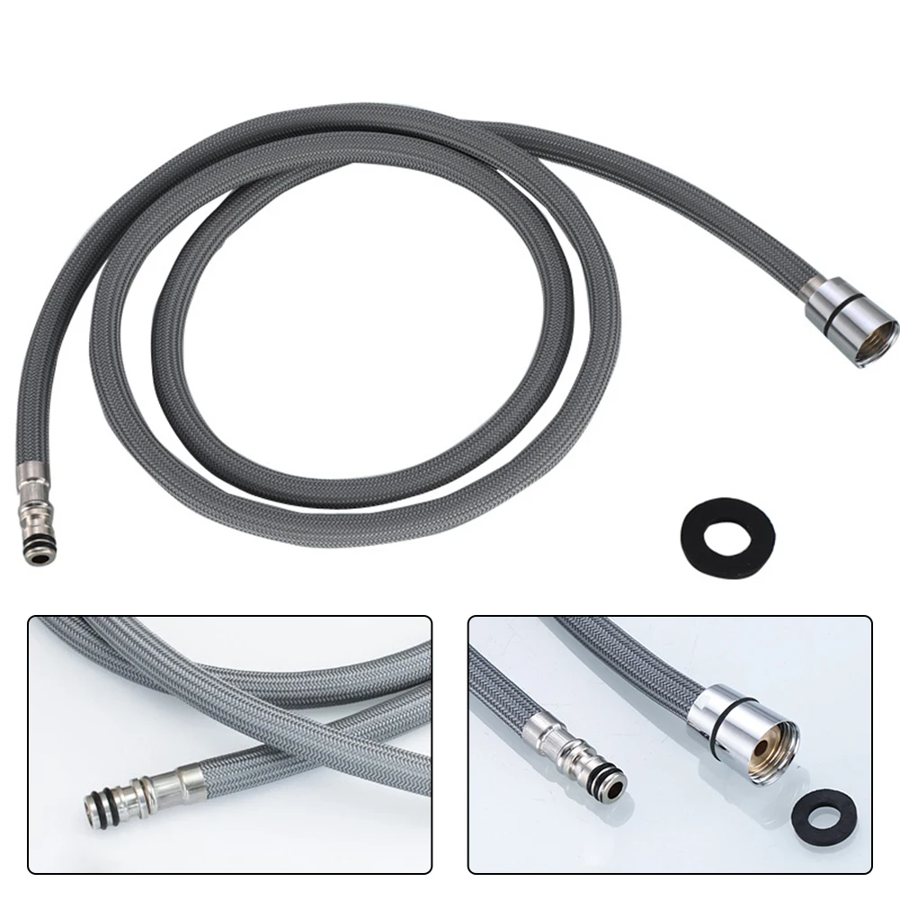1pcs Replacement Faucet Hose Quick Connect Pull Out Hose Nylon Hose Tube Grey 59 Inch Shower Kitchen Accessories
1pcs Replacement Faucet Hose Quick Connect Pull Out Hose Nylon Hose Tube Grey 59 Inch Shower Kitchen Accessories
