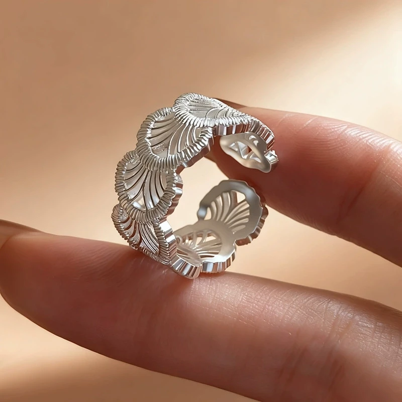 Silver Color Hollow Lace Geometry Adjustable Finger Rings For Women Couples New Fashion Creative Handmade Party Jewelry Gifts
Silver Color Hollow Lace Geometry Adjustable Finger Rings For Women Couples New Fashion Creative Handmade Party Jewelry Gifts