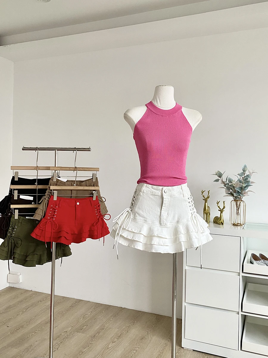 Summer 2025 High Waist A-Line Skirt Women's Fashion Pure Color Lace Trim Anti-Light Commute Polyester Fiber Skirt
Summer 2025 High Waist A-Line Skirt Women's Fashion Pure Color Lace Trim Anti-Light Commute Polyester Fiber Skirt