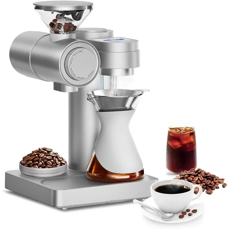 Профессиональная кофемашина Barista | Умная кофеварка | Программируемая скорость заваривания и отжима | Пивовар с быстрым нагревом для дома
Профессиональная кофемашина Barista | Умная кофеварка | Программируемая скорость заваривания и отжима | Пивовар с быстрым нагревом для дома