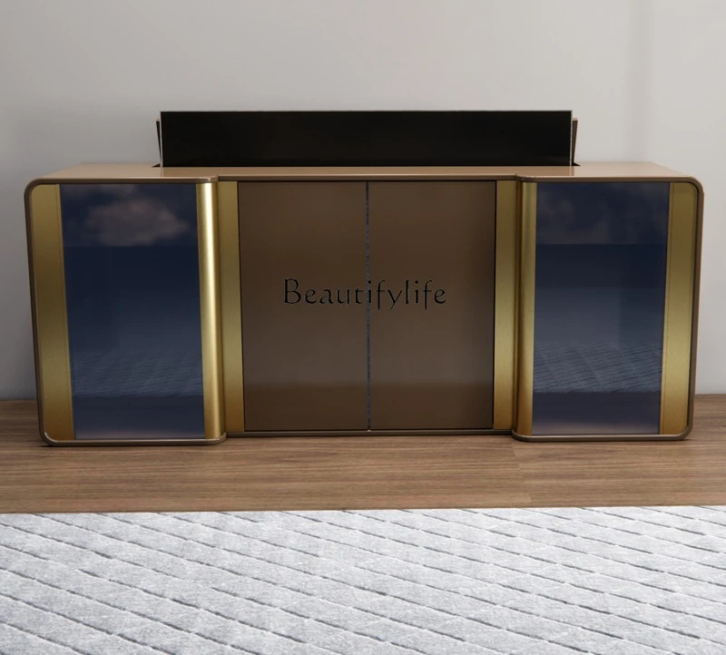 Stainless steel floor new simple modern integrated intelligent lifting TV cabinet
Stainless steel floor new simple modern integrated intelligent lifting TV cabinet