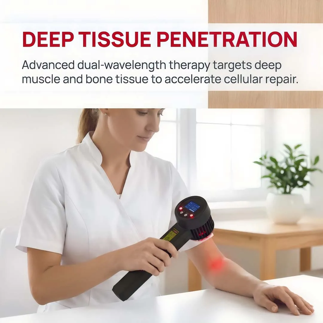 5W High Power Pulsed Laser Therapy Device 808nm 650nm LLLT Cold Laser for Sprain Strain Swollen Relief Muscle Injury
5W High Power Pulsed Laser Therapy Device 808nm 650nm LLLT Cold Laser for Sprain Strain Swollen Relief Muscle Injury