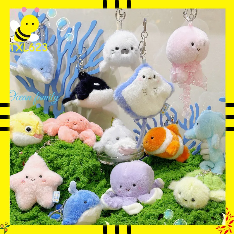 Jinnew Ocean Family Squeaky Plush Keychain Soft Cute Ocean Animal Stuffed Toy Stress Relieving Bag Pendant Car Decor Bday Gift
Jinnew Ocean Family Squeaky Plush Keychain Soft Cute Ocean Animal Stuffed Toy Stress Relieving Bag Pendant Car Decor Bday Gift