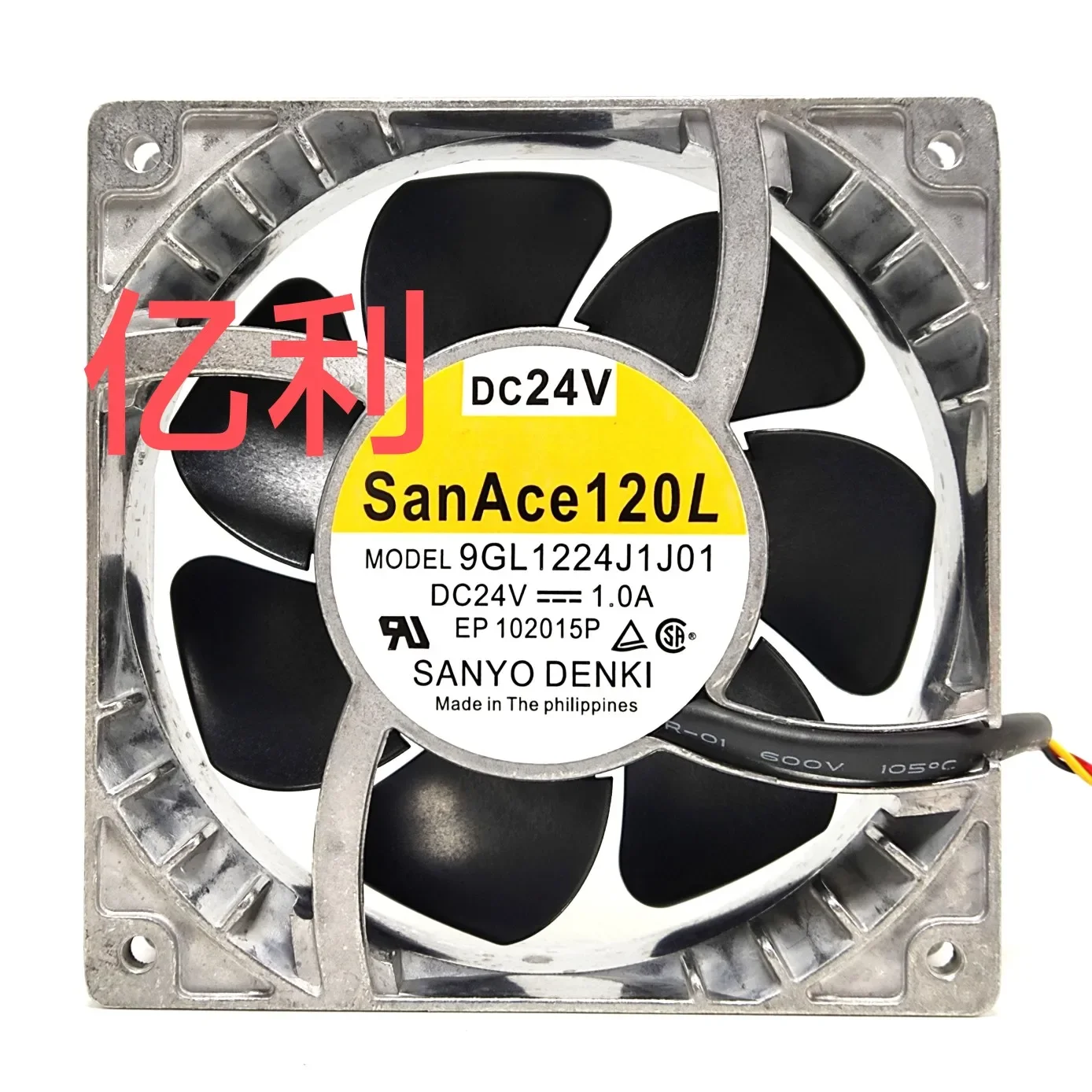 SANYO DENKI 9GL1224J1J01 DC 24V 1.0A 120x120x38mm 3-Wire Server Cooling Fan
SANYO DENKI 9GL1224J1J01 DC 24V 1.0A 120x120x38mm 3-Wire Server Cooling Fan
