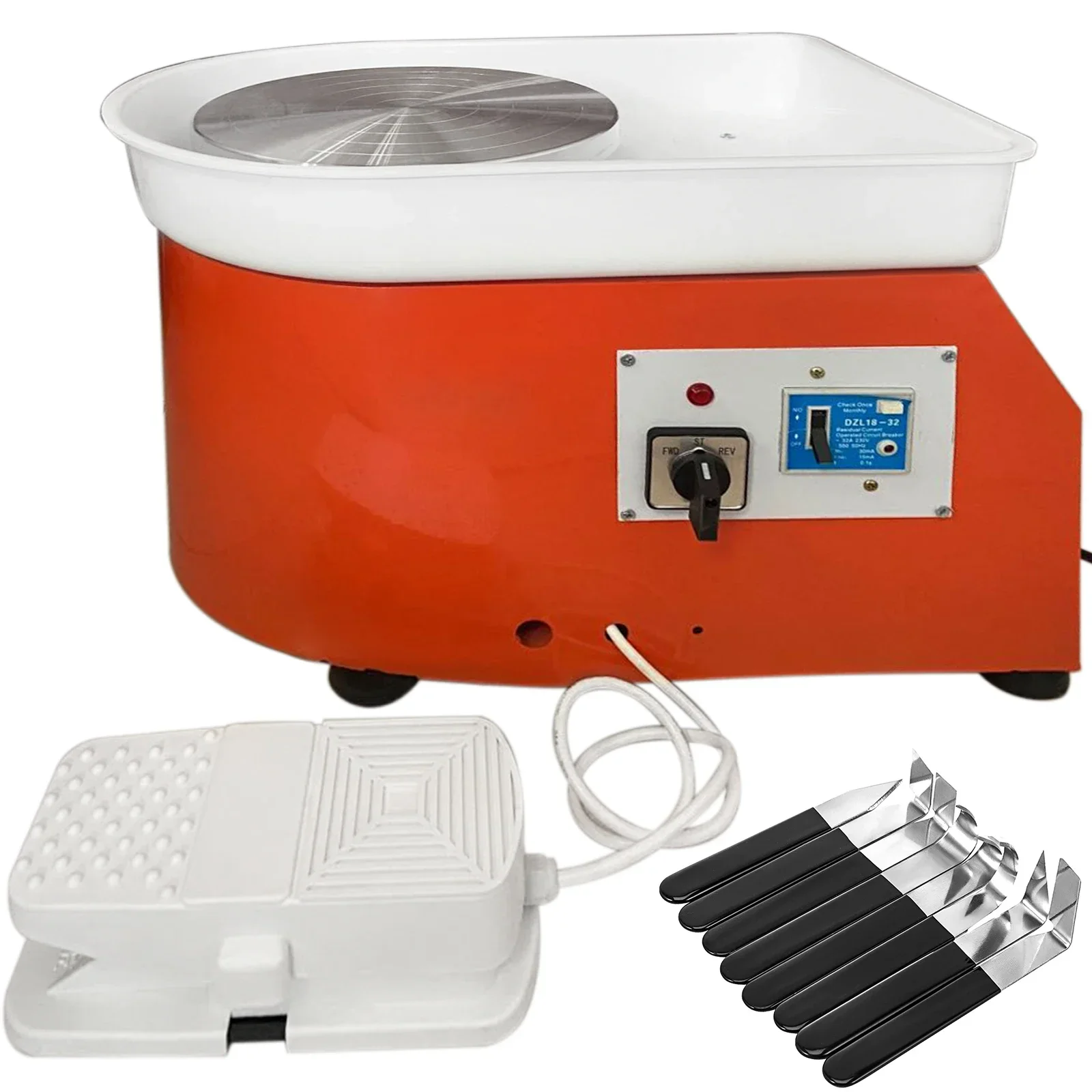 SIHAO Electric Pottery Wheel Machine 280W 25cm Direct Drive Ceramic Wheel For School Ceramic Clay Working Forming DIY Art Craft
SIHAO Electric Pottery Wheel Machine 280W 25cm Direct Drive Ceramic Wheel For School Ceramic Clay Working Forming DIY Art Craft