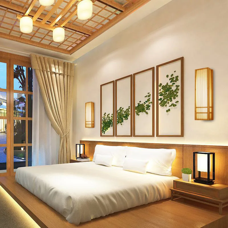 Japanese Style Wall Lamps Bedroom Wood LED Decorative Wall Lamp Restaurant Hotel Corridor Rectangular Indoor Lighting Fixture
Japanese Style Wall Lamps Bedroom Wood LED Decorative Wall Lamp Restaurant Hotel Corridor Rectangular Indoor Lighting Fixture