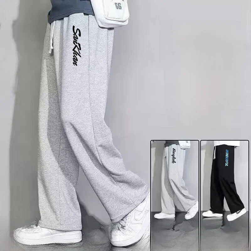 Trendy Men's Thin Spor Casual Pants Spring Autumn Versatile Loose Fit Large Size Straight Leg Pants Printed Design
Trendy Men's Thin Spor Casual Pants Spring Autumn Versatile Loose Fit Large Size Straight Leg Pants Printed Design