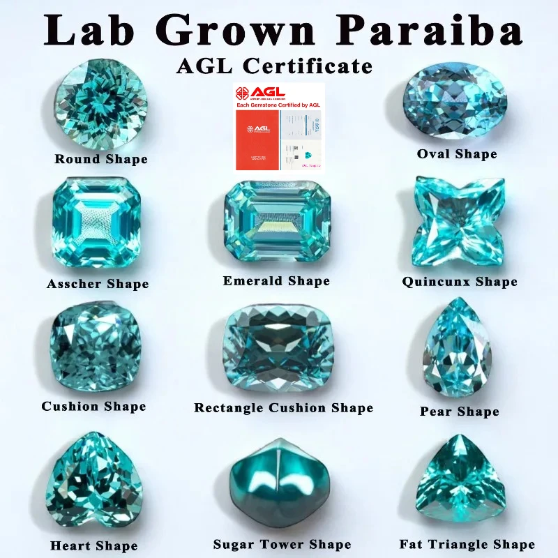 Top Charm Gemstone Lab Grown Paraiba for DIY Advanced Jewelry Making Inlay Rings Necklace Bracelet Selectable AGL Certificate
Top Charm Gemstone Lab Grown Paraiba for DIY Advanced Jewelry Making Inlay Rings Necklace Bracelet Selectable AGL Certificate