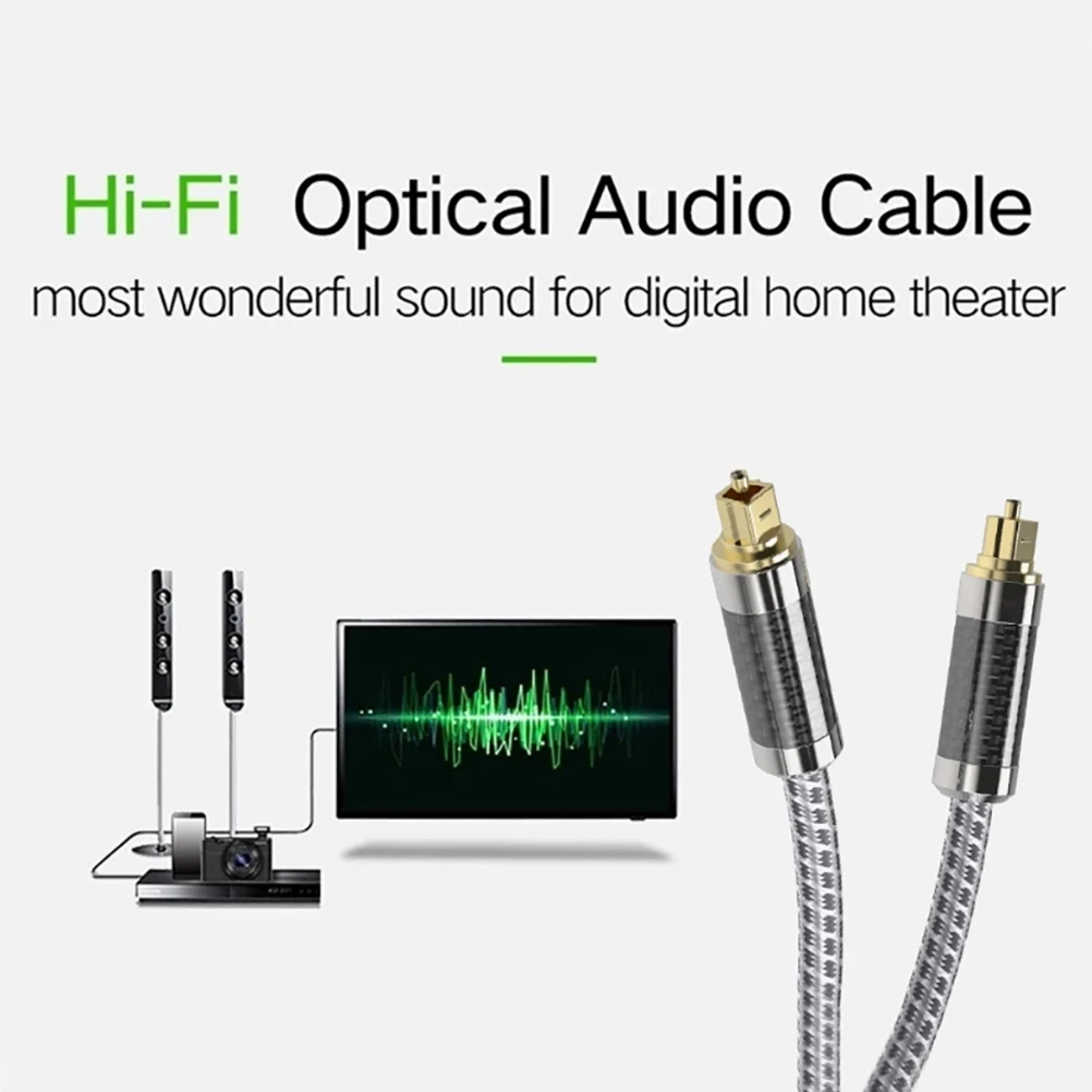 Optical Audio Cable 20m Male to Male Flexible Cord High Fidelity Sound Quality Professional Structure Easy Installation
Optical Audio Cable 20m Male to Male Flexible Cord High Fidelity Sound Quality Professional Structure Easy Installation