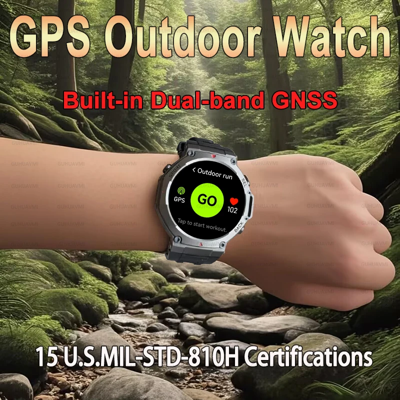 2025 NEW Military GPS Smart Watch Outdoors Sports Waterproof and anti-collision Smart Watch AMOLED Bluetooth Call Screen Watch
2025 NEW Military GPS Smart Watch Outdoors Sports Waterproof and anti-collision Smart Watch AMOLED Bluetooth Call Screen Watch