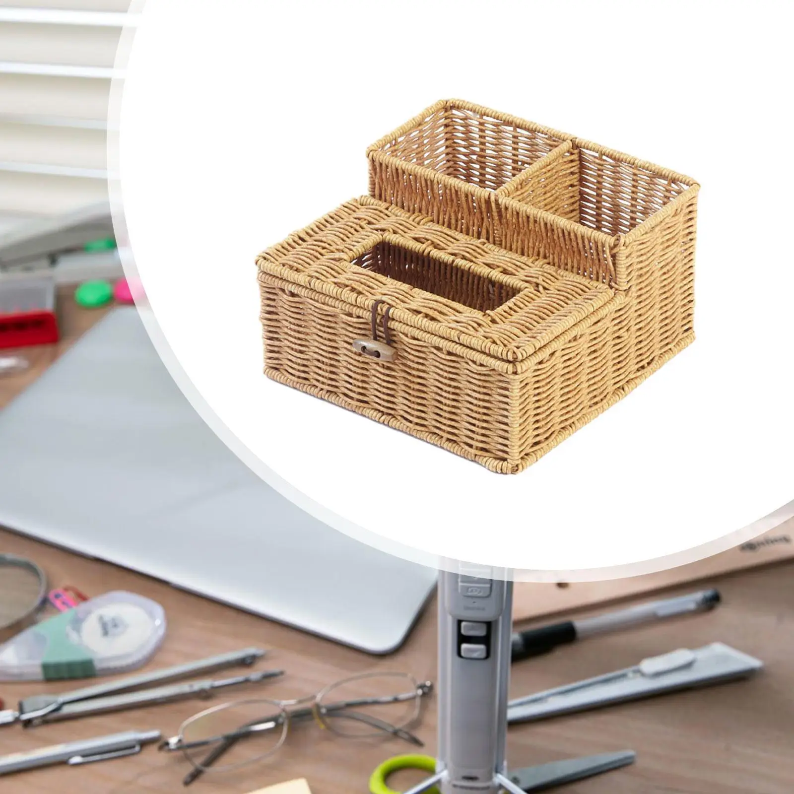 Tissue Organizer Container Decorative Napkin Dispenser Stylish Woven Tissue Holders for Bathroom Home Dresser Office Living Room
Tissue Organizer Container Decorative Napkin Dispenser Stylish Woven Tissue Holders for Bathroom Home Dresser Office Living Room