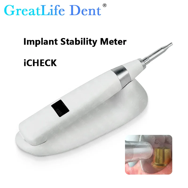 GreatLife Dent ICHECK измеритель стабильности зубного имплантата для измерения стоматолога, стабильность имплантата, резонансное частотное оборудование
GreatLife Dent ICHECK измеритель стабильности зубного имплантата для измерения стоматолога, стабильность имплантата, резонансное частотное оборудование