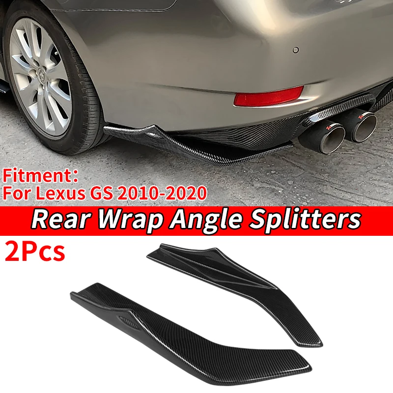 Carbon Fiber Car Rear Bumper Lip Angle Splitters Diffuser Bumper Lip Wrap Angle Exterior Accessories For Lexus GS 2010-2020 2017
Carbon Fiber Car Rear Bumper Lip Angle Splitters Diffuser Bumper Lip Wrap Angle Exterior Accessories For Lexus GS 2010-2020 2017