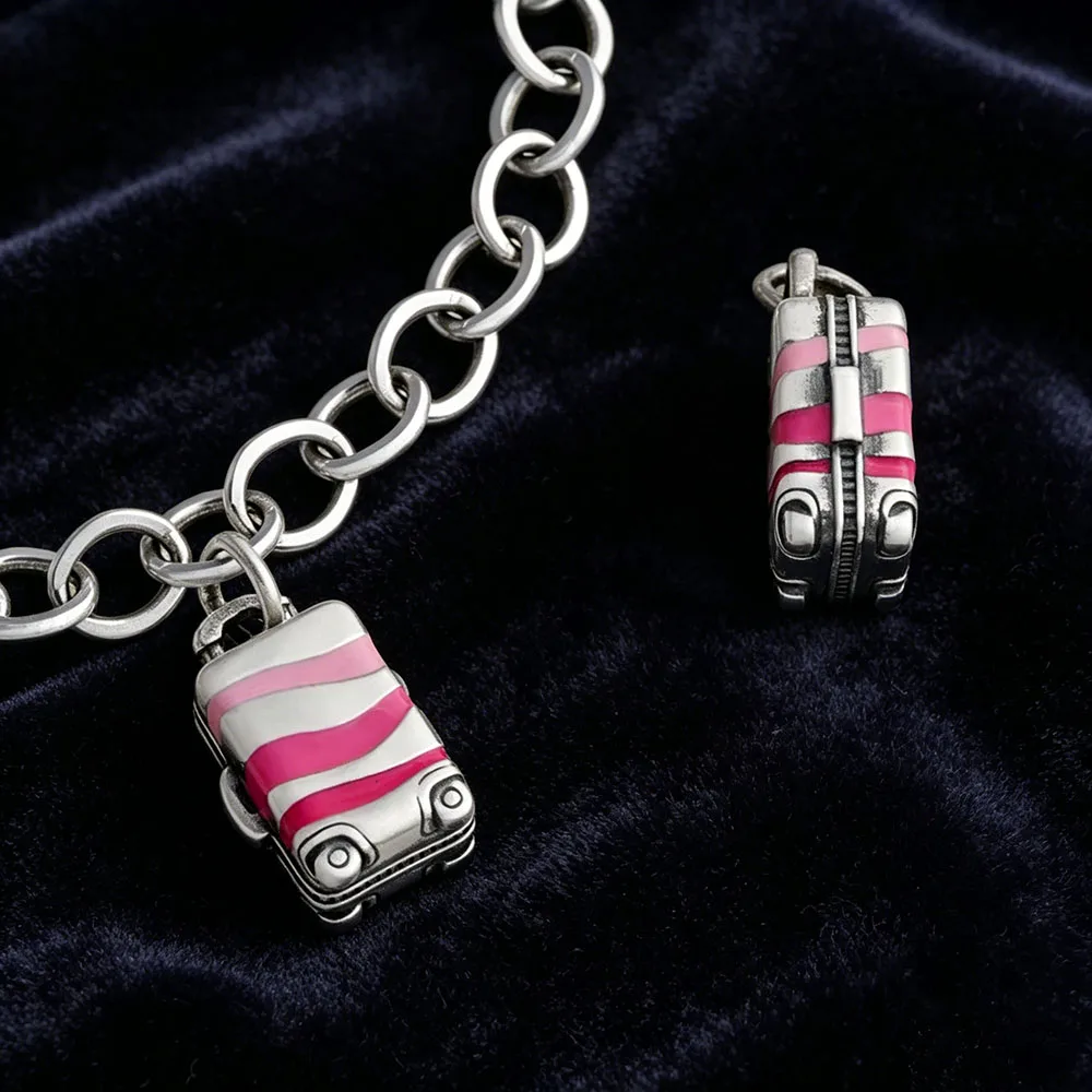 2pcs Sweet Enamel Roller Bag Design Charms DIY Bracelet Pendant Jewelry Supply
2pcs Sweet Enamel Roller Bag Design Charms DIY Bracelet Pendant Jewelry Supply
