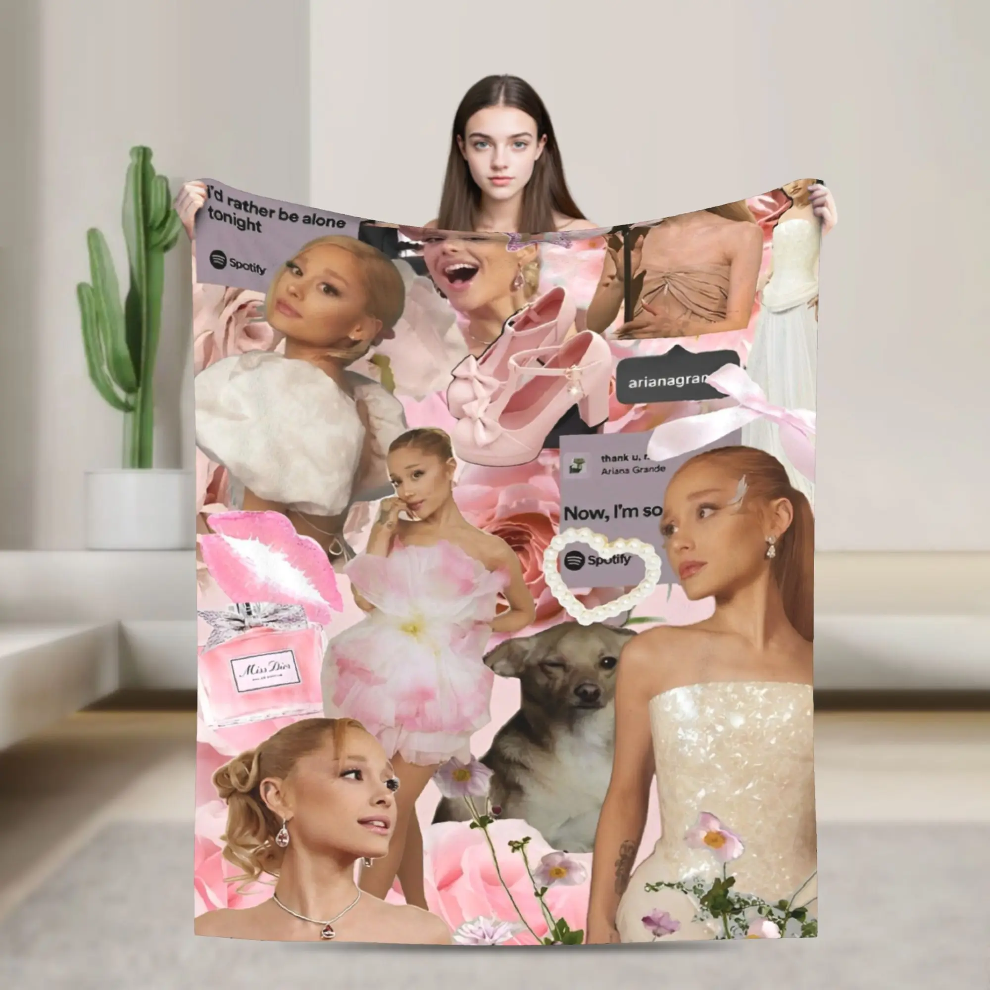 Singer Ariana Grande Flannel Throw Blanket Actress Wicked Blanket for Home Couch Soft Bed Rug,
Singer Ariana Grande Flannel Throw Blanket Actress Wicked Blanket for Home Couch Soft Bed Rug,