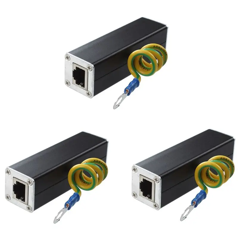 Classic-3X RJ45 Plug Ethernet Network Surge Protector Thunder Arrester 100Mhz
Classic-3X RJ45 Plug Ethernet Network Surge Protector Thunder Arrester 100Mhz