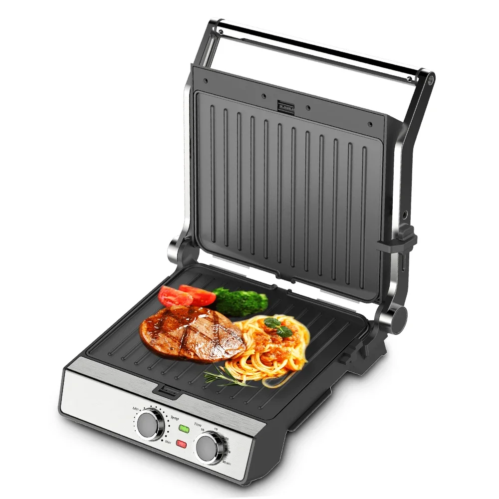 l Electric Non-stick Coated Panini Sandwich Maker Steak Grill Machine Indoor Grilling Machine
l Electric Non-stick Coated Panini Sandwich Maker Steak Grill Machine Indoor Grilling Machine