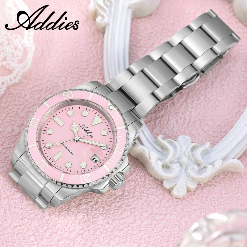 Addies High-End Luxury Woman Watches GM12 Movement Ceramic Bezel 316L Stainless Steel Waterproof Luminous Ladies' Watch AW25902
Addies High-End Luxury Woman Watches GM12 Movement Ceramic Bezel 316L Stainless Steel Waterproof Luminous Ladies' Watch AW25902