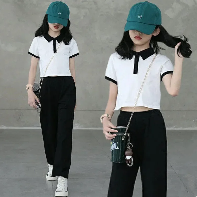 2024 Casual Kids Girls Clothes Summer Short Sleeve Polo T-Shirt Top+Pants Sets Sports 5 6 7 8 9 10 11 12 13 Years Old
2024 Casual Kids Girls Clothes Summer Short Sleeve Polo T-Shirt Top+Pants Sets Sports 5 6 7 8 9 10 11 12 13 Years Old
