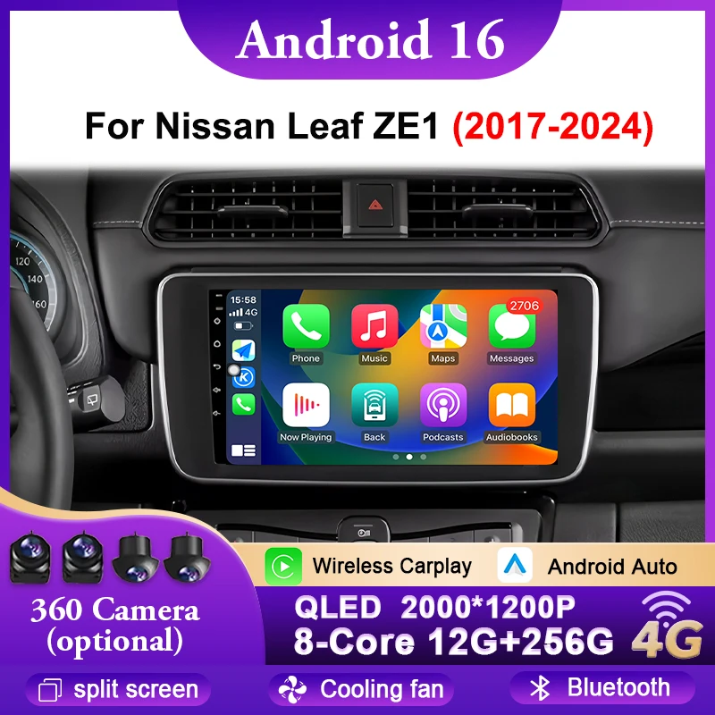 Автомобильный радиоприемник для Nissan Leaf ZE1 2017-2024 Android Auto Мультимедийный видеоплеер GPS Стерео навигация Carplay 4G WIFI BT DSP
Автомобильный радиоприемник для Nissan Leaf ZE1 2017-2024 Android Auto Мультимедийный видеоплеер GPS Стерео навигация Carplay 4G WIFI BT DSP