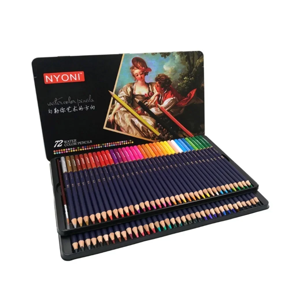 Premium Soft Core Watercolor Pencils 12 24 36 48 72 Lapis De Cor Professional Water Soluble Color Pencil For Art School Supplies
Premium Soft Core Watercolor Pencils 12 24 36 48 72 Lapis De Cor Professional Water Soluble Color Pencil For Art School Supplies