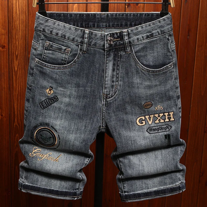 2025 New Summer Thin Denim Shorts Men's Trendy Embroidered Printed Light Luxury High end Fashion Pentagram Pants
2025 New Summer Thin Denim Shorts Men's Trendy Embroidered Printed Light Luxury High end Fashion Pentagram Pants