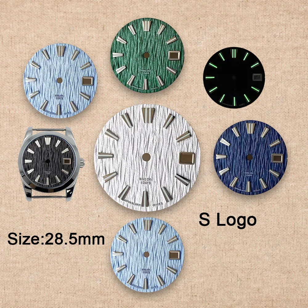 28.5mm G S Logo Glacier Dial Fit NH35/NH36/4R/7S Movement Green Luminous High Quality Watch Modification Accessories
28.5mm G S Logo Glacier Dial Fit NH35/NH36/4R/7S Movement Green Luminous High Quality Watch Modification Accessories