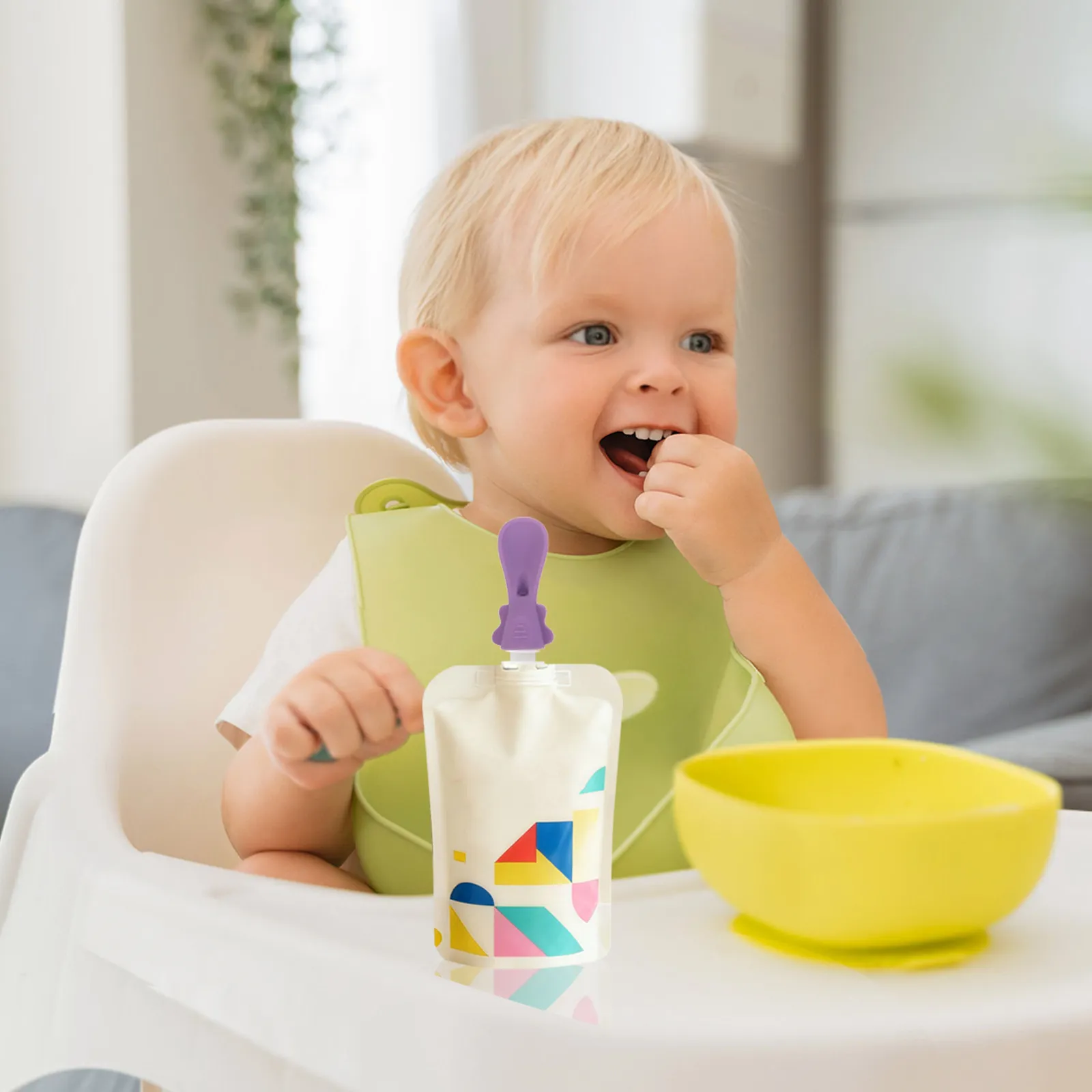 5Pcs Portable Baby Feeding Set Silicone Spoon for Food Pouches One-Hand Dispensing No-Mess Travel Solution for Infants Toddlers
5Pcs Portable Baby Feeding Set Silicone Spoon for Food Pouches One-Hand Dispensing No-Mess Travel Solution for Infants Toddlers