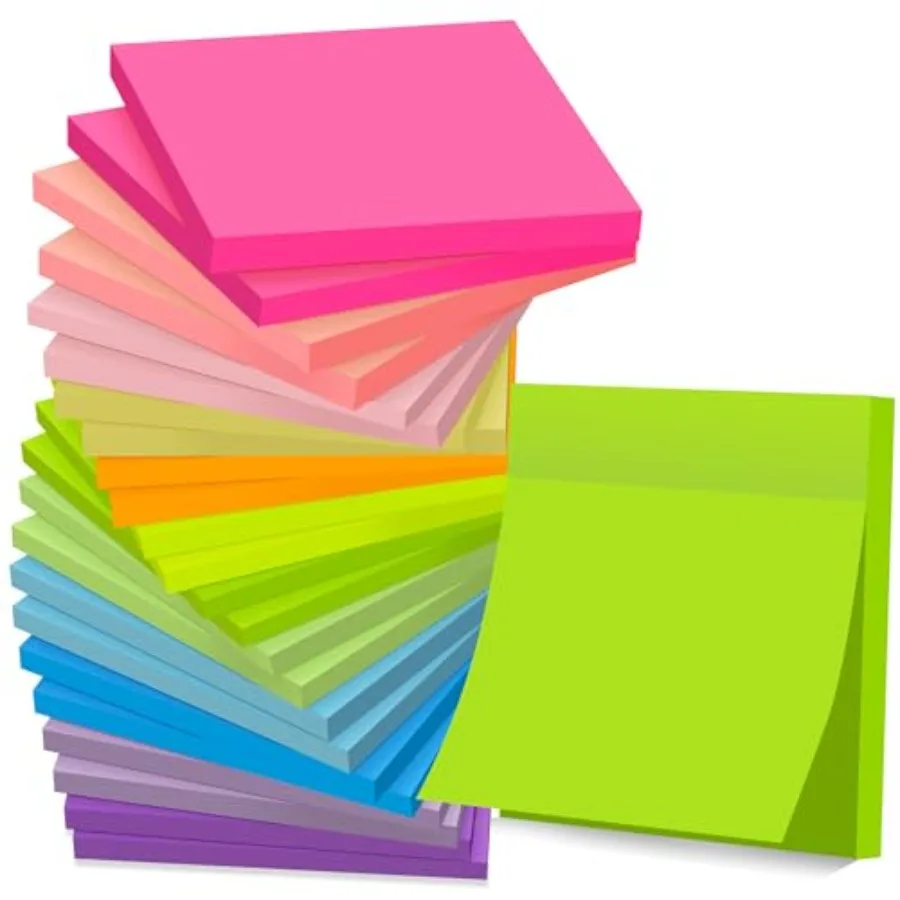 24 Pads Sticky Notes 3x3 in Post, 12 Self-Stick Note Pads it, Strong Adhesive, Easy to Post for Home, Office, Notebook
24 Pads Sticky Notes 3x3 in Post, 12 Self-Stick Note Pads it, Strong Adhesive, Easy to Post for Home, Office, Notebook