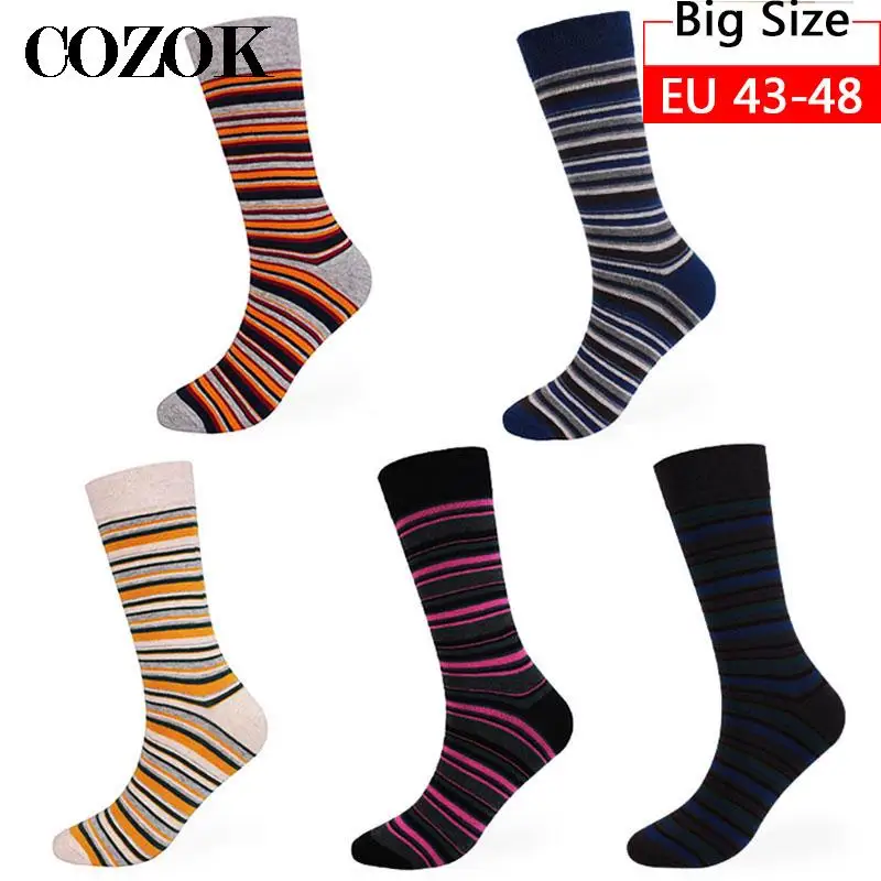 5 Pairs Extra Size 46,47,48 Mens Long Socks Warm Thick Winter Deodarant Male Socks Casual Business Stripe Big Large Socks Crew
5 Pairs Extra Size 46,47,48 Mens Long Socks Warm Thick Winter Deodarant Male Socks Casual Business Stripe Big Large Socks Crew