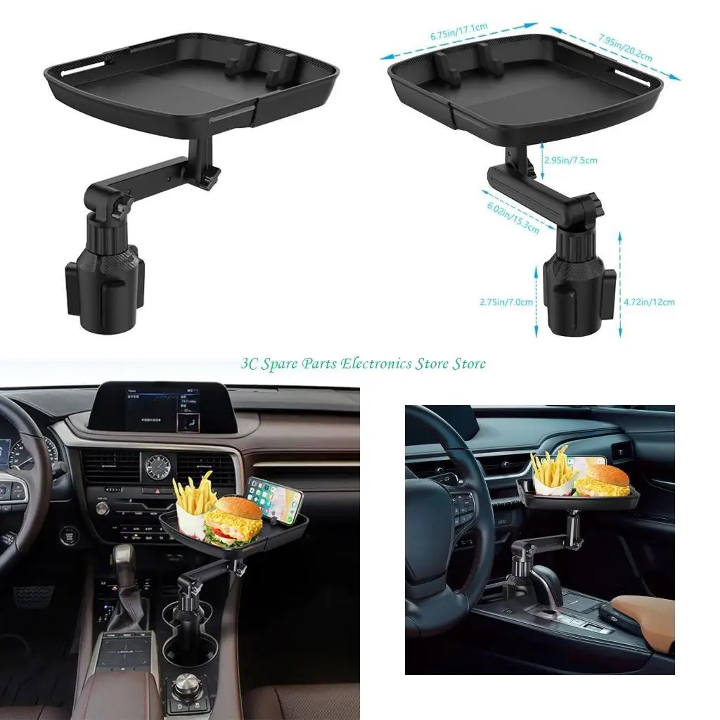 SZ Cup Holder Tray for Car Cup Holder Expander 360° Rotating Disk Extendable Tray
SZ Cup Holder Tray for Car Cup Holder Expander 360° Rotating Disk Extendable Tray