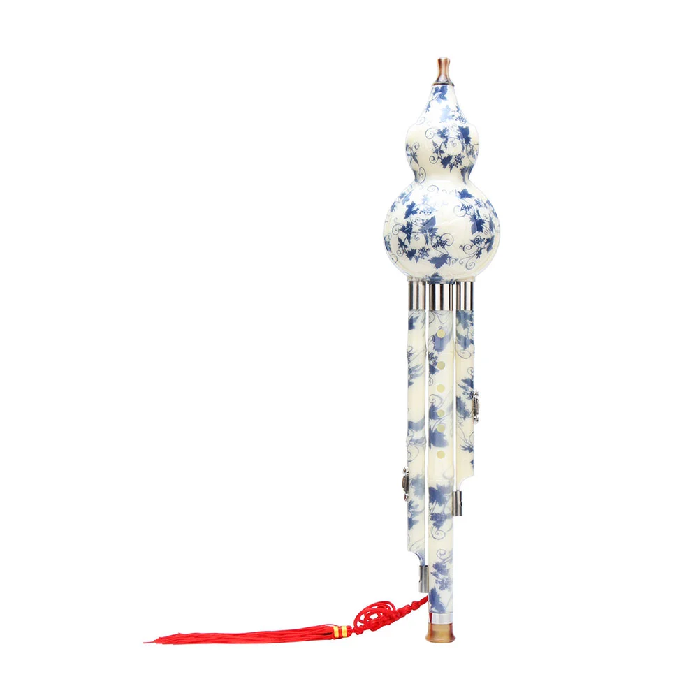 Blue and White Porcelain Gourd Silk Music Instruments Synthetic for Beginner Ocean Chinese Cucurbit Flute Pupils
Blue and White Porcelain Gourd Silk Music Instruments Synthetic for Beginner Ocean Chinese Cucurbit Flute Pupils