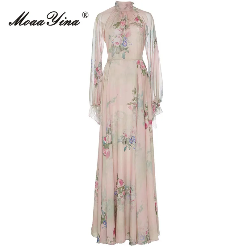 MoaaYina Spring Fashion Designer Vintage Floral Print Dress Women's Lantern Sleeve Frenulum High Waist Casual A-LINE Long Dress
MoaaYina Spring Fashion Designer Vintage Floral Print Dress Women's Lantern Sleeve Frenulum High Waist Casual A-LINE Long Dress