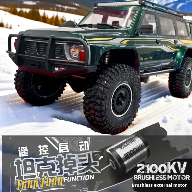 2025 YK4107 pro 1/10 Brushless Remote Control climbing car Tank U-turn Four-wheel Drive Chassis with External Rotor
2025 YK4107 pro 1/10 Brushless Remote Control climbing car Tank U-turn Four-wheel Drive Chassis with External Rotor